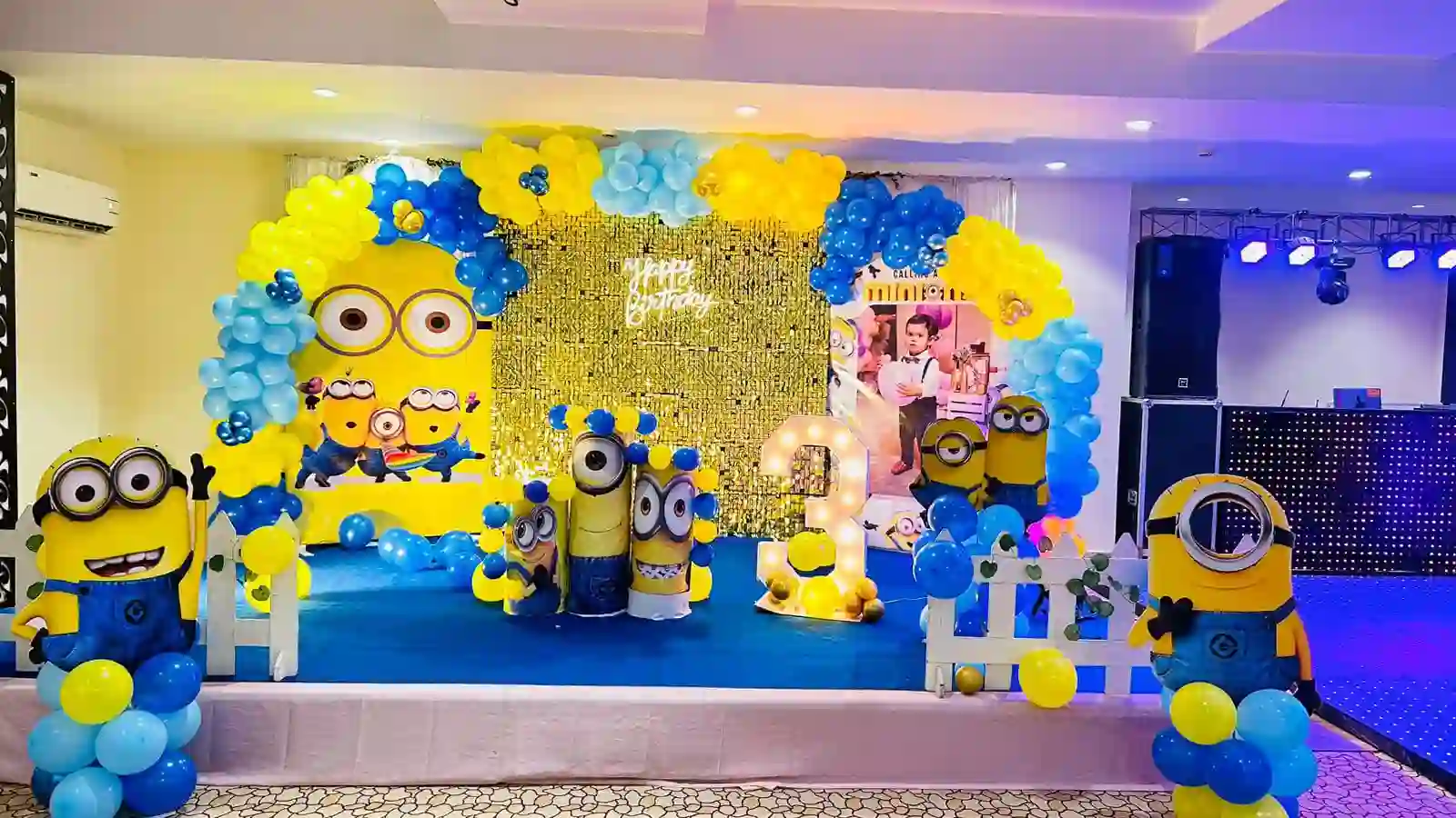 Minion Birthday Party Stage Decorations